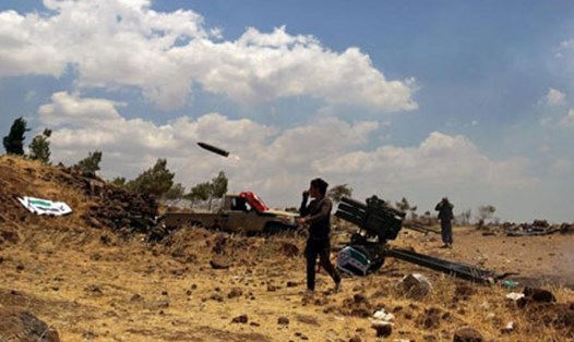 Israel liên tục không kích các mục tiêu quân sự của Syria trên khu vực cao nguyên Golan. Ảnh: Reuters