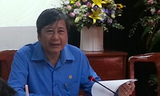 Phó Chủ tịch Thường trực Tổng LĐLĐVN Trần Thanh Hải chủ trì buổi làm việc. Ảnh: VN