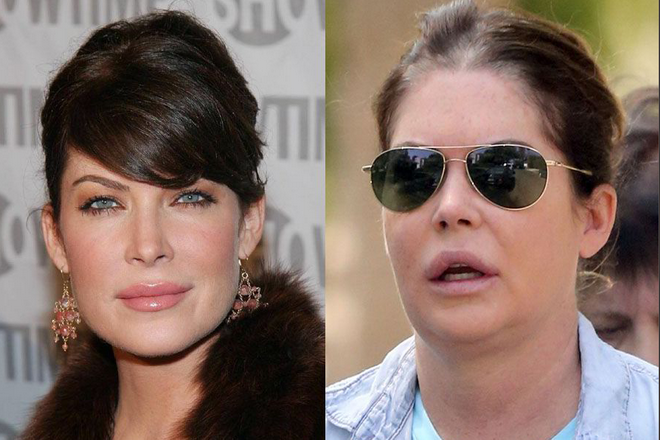 Lara Flynn Boyle mang khuôn mặt mộc béo ú khác xa thời xuân sắc