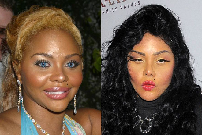 Khó ai có thể nhận ra 2 hình ảnh của Lil' Kim