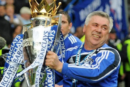 6- Carlo Ancelotti (1/7/2009 – 23/5/2011): 63,1%